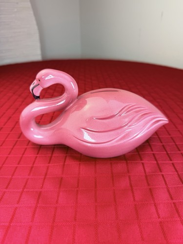 Vtg mcm pink flamingo ceramic - mcm,