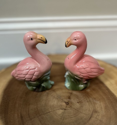 Ceramic pink flamingo salt - salt, &