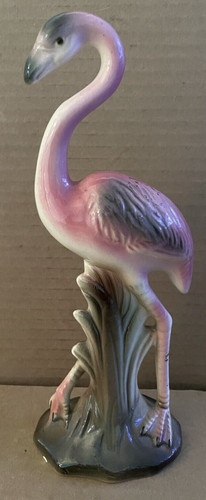 Vintage pink flamingo ceramic - vintage,
