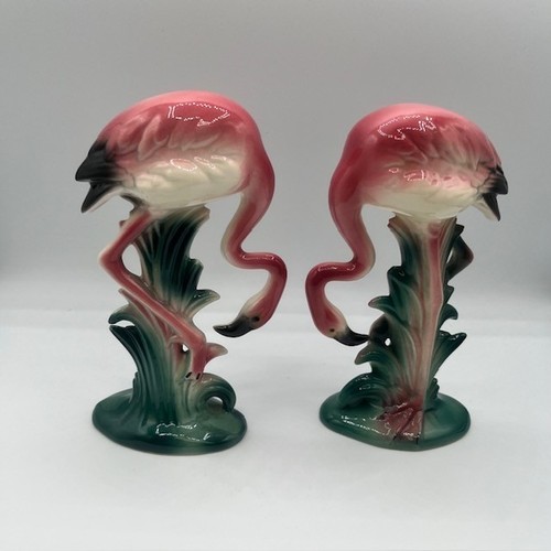 Vintage pink flamingo ceramic - vintage,